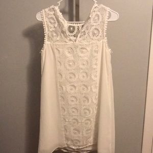 City Studio White  Lace Dress